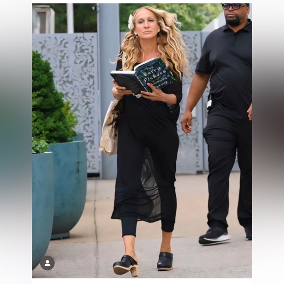 Free People Swedish Hasbeens Cognac NWT Wrinkle Slip In Nature Clog LOVE 🌈❤️ - Picture 11 of 16